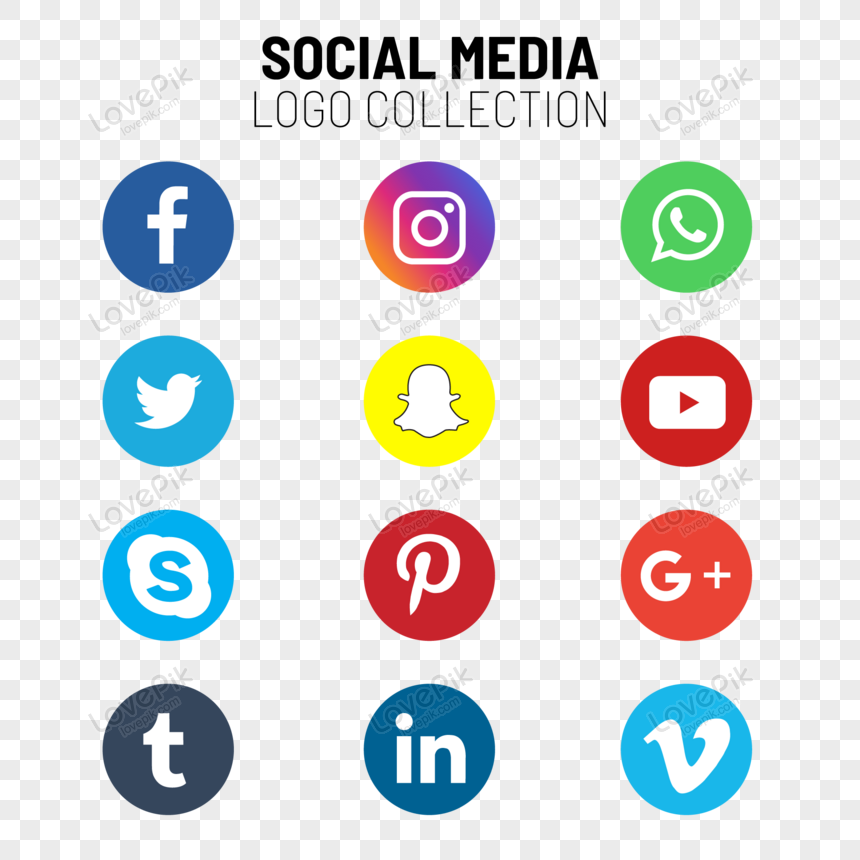 Social Media Icons Collection, social media icon set, icon, social media icon png transparent background