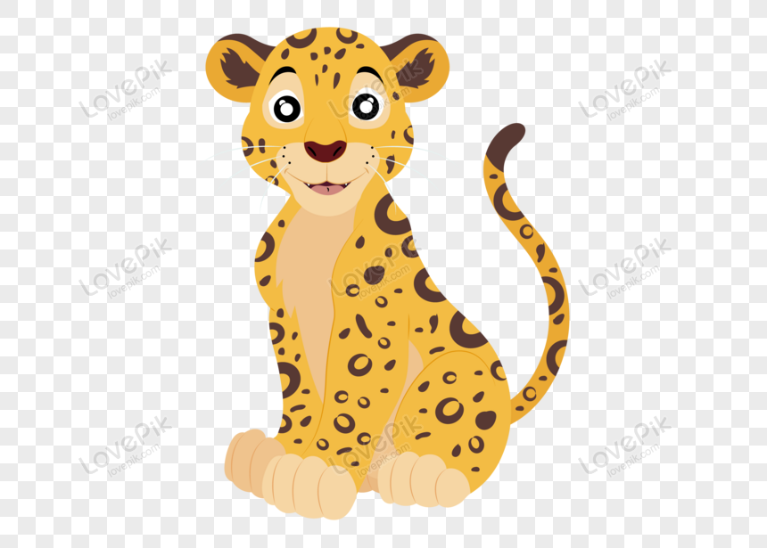 cute leopard clipart