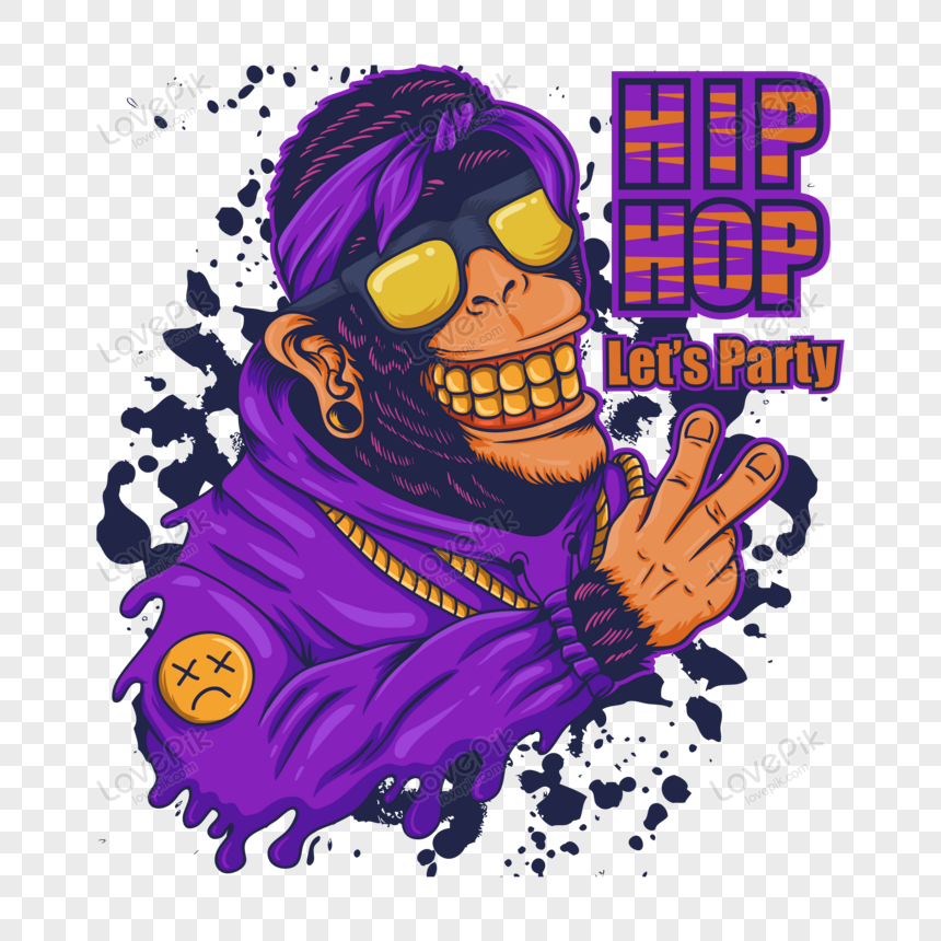 Hip Hop Monkey Vector PNG Transparent Background And Clipart Image For Free  Download - Lovepik | 450009150