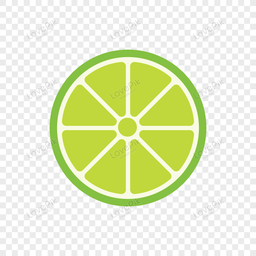 green lemon slice