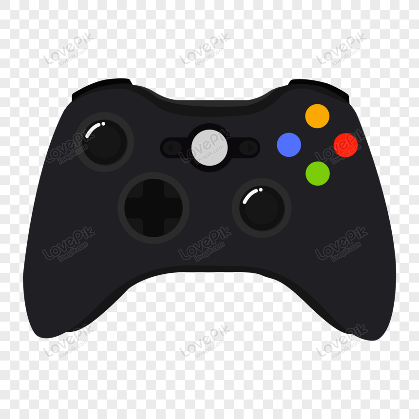 Black Game Controller Vector, Controller, Video Game, Computer Game PNG ...