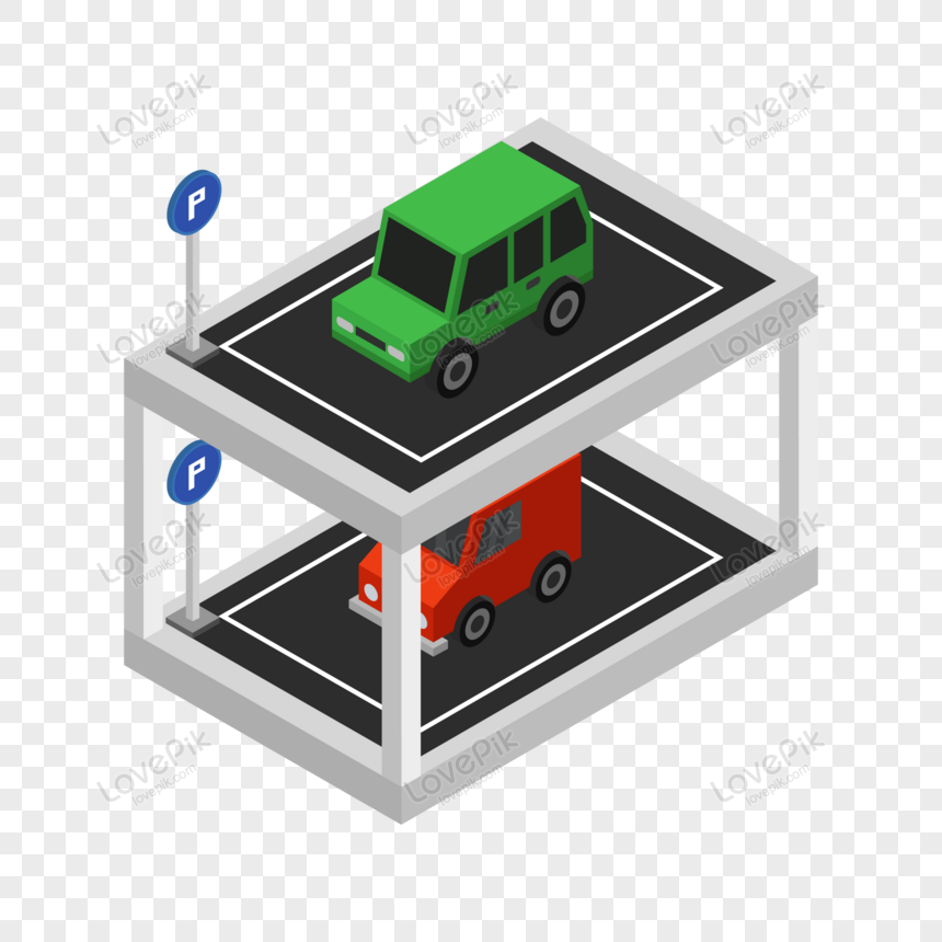 Estacionamiento Isometrico En Vector Imagenes De Graficos Png Gratis Lovepik