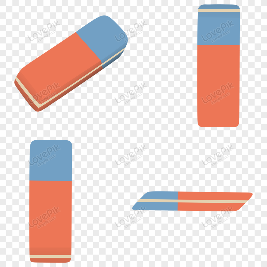 Red And Blue Eraser PNG Transparent Background And Clipart Image For Free  Download - Lovepik | 450030670