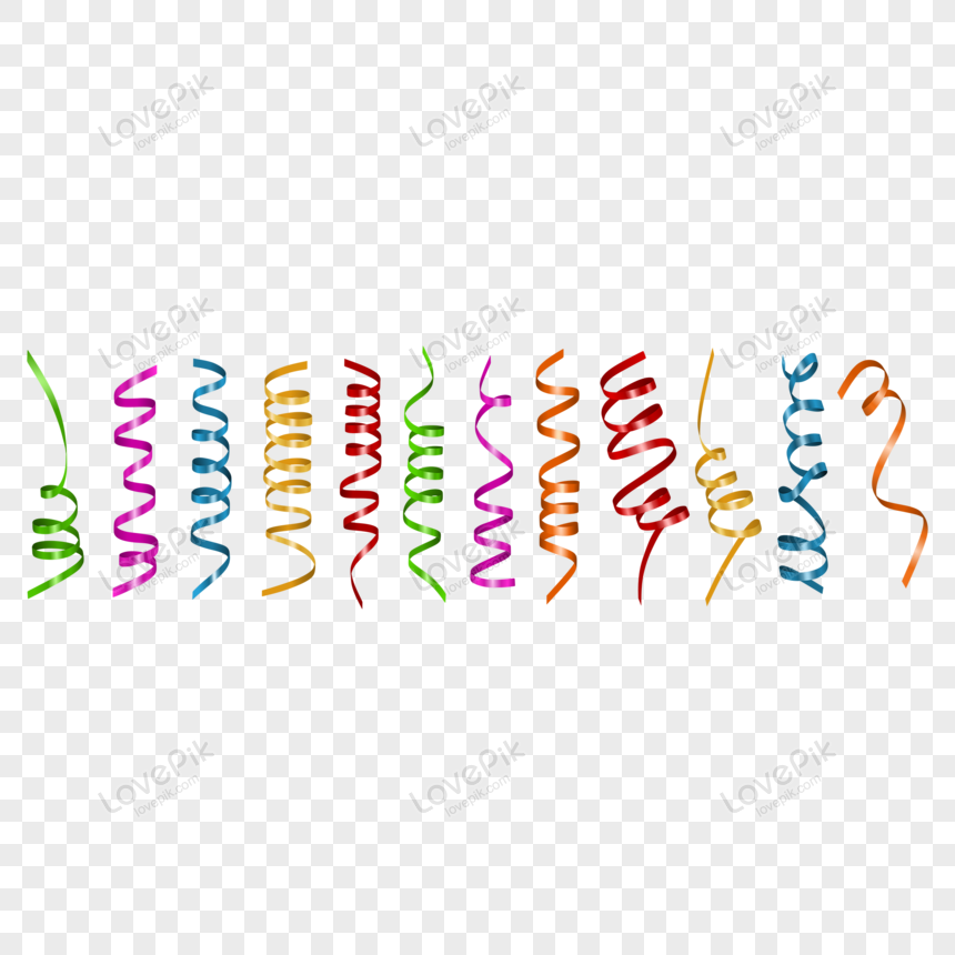 Vector Colorful Party Streamers Set 155503 Vector Art at Vecteezy