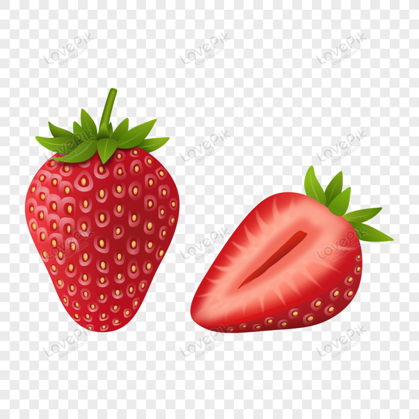 Whole And Half Strawberries Vector PNG Hd Transparent Image And Clipart  Image For Free Download - Lovepik | 450030714