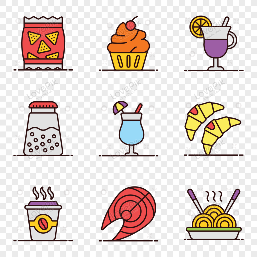 Biểu tượng ẩm thực đồ ăn gói PNG sẽ giúp bạn thỏa sức sáng tạo và tạo ra những tác phẩm độc đáo và sinh động về ẩm thực. Hãy khám phá bộ sưu tập biểu tượng ẩm thực của chúng tôi và đắm chìm trong không gian ẩm thực thú vị nhất nhé!