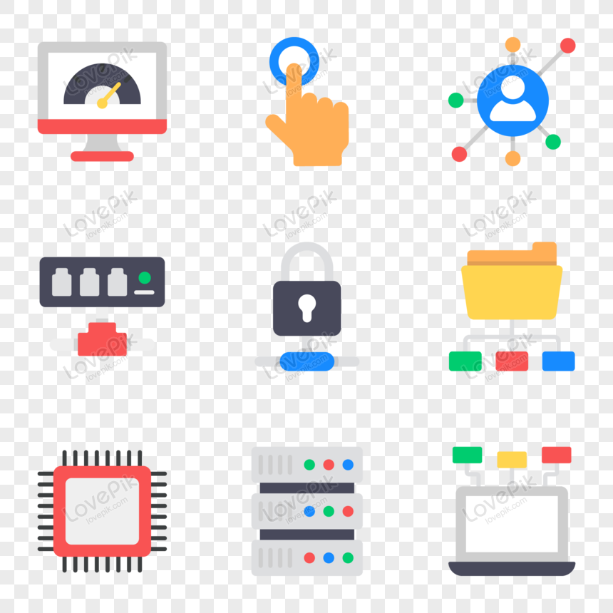 Network Technology Icons PNG Image Free Download And Clipart Image For ...