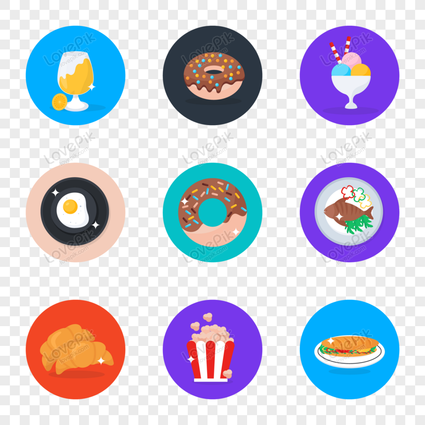 Fast Food Icons PNG Hd Transparent Image And Clipart Image For ...