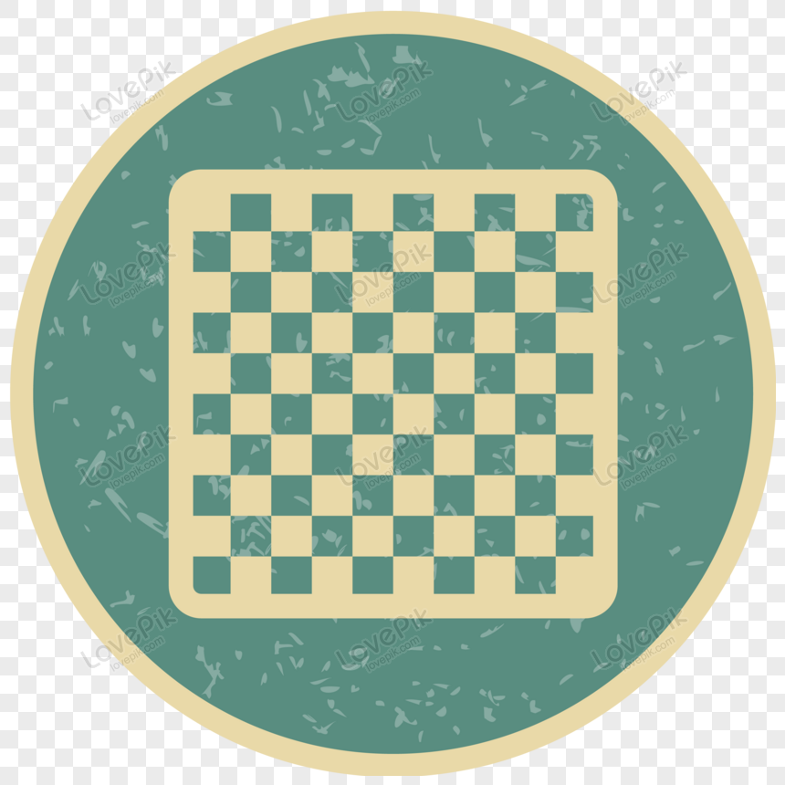 Chess board icon on transparent background Vector Image