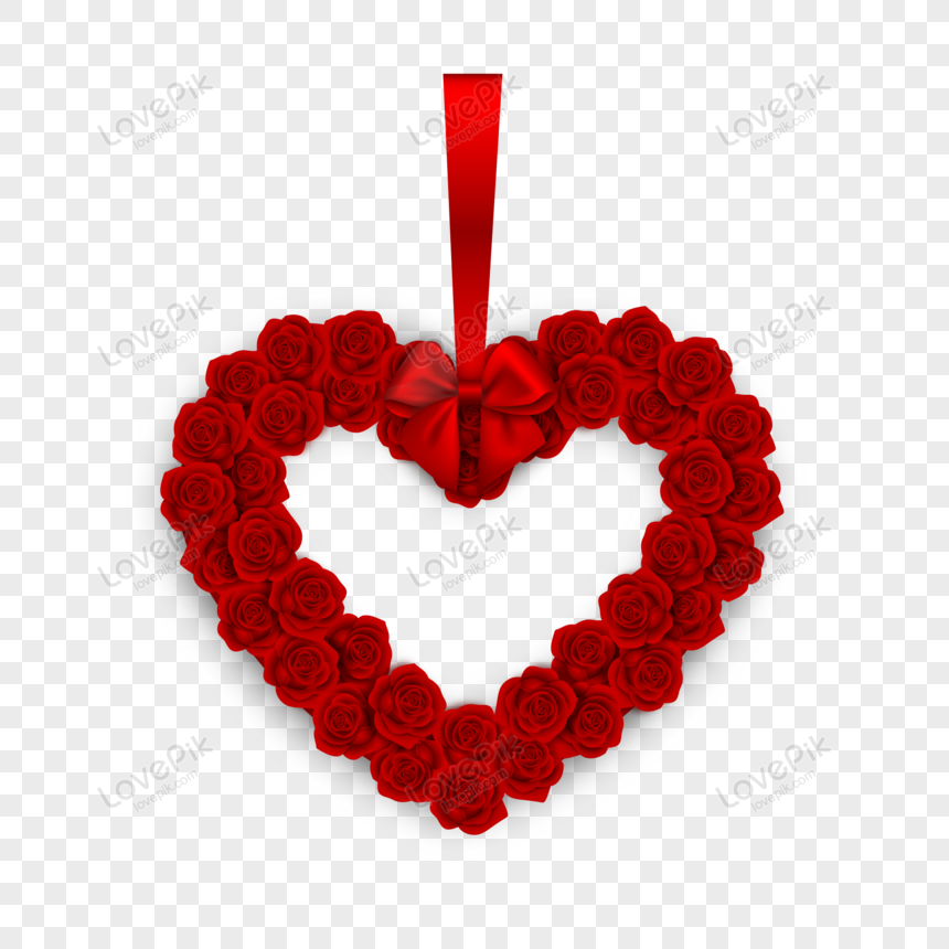 Corona De San Valentín Con Vector De Rosas Rojas PNG Imágenes Gratis -  Lovepik