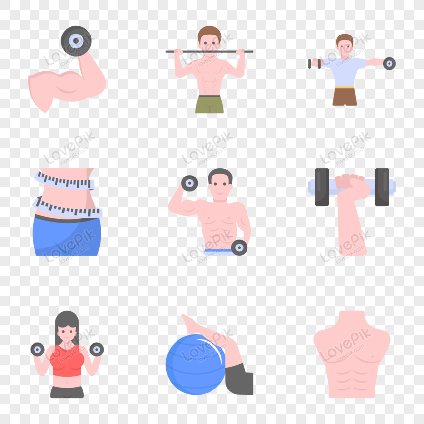 Pink Fitness Equipment PNG Transparent Images Free Download, Vector Files