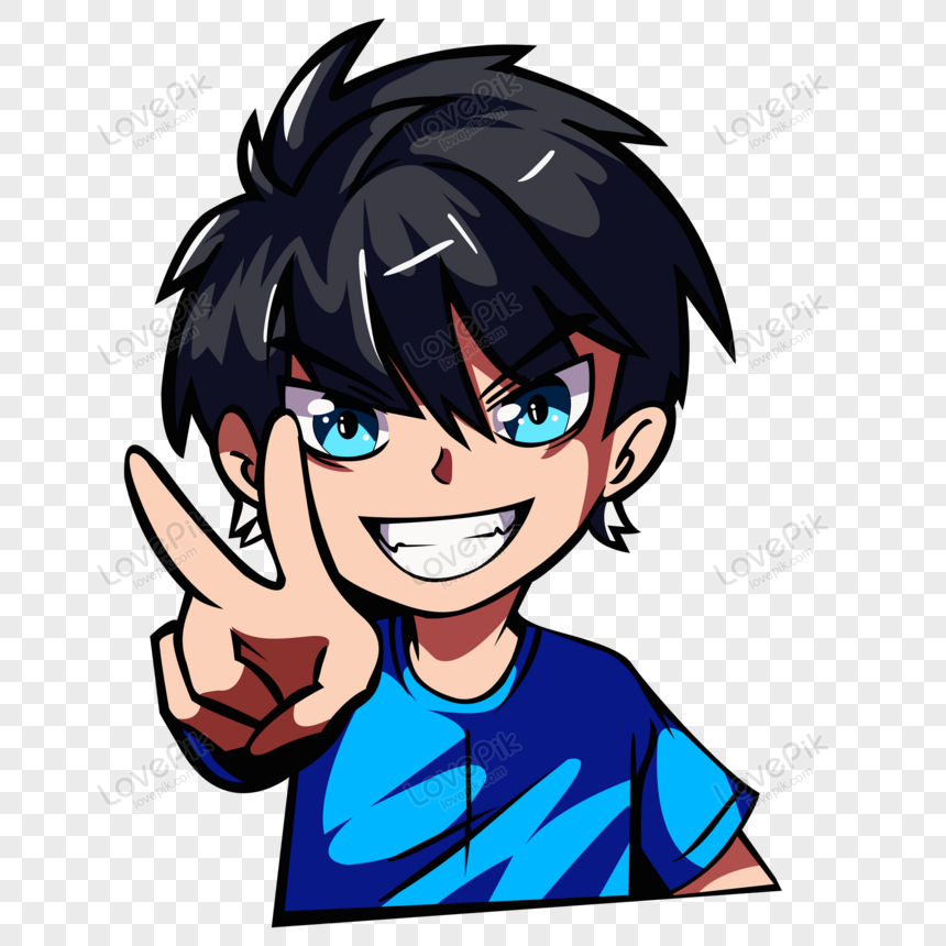 Cartoon Character Image Of A Boy Wins PNG Picture And Clipart Image For  Free Download - Lovepik | 450061255