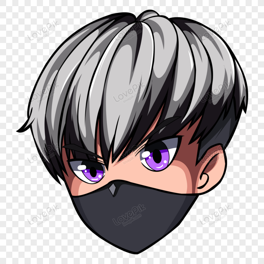Cartoon Anime Avatar With Mask PNG Free Download And Clipart Image For Free  Download - Lovepik | 450061283