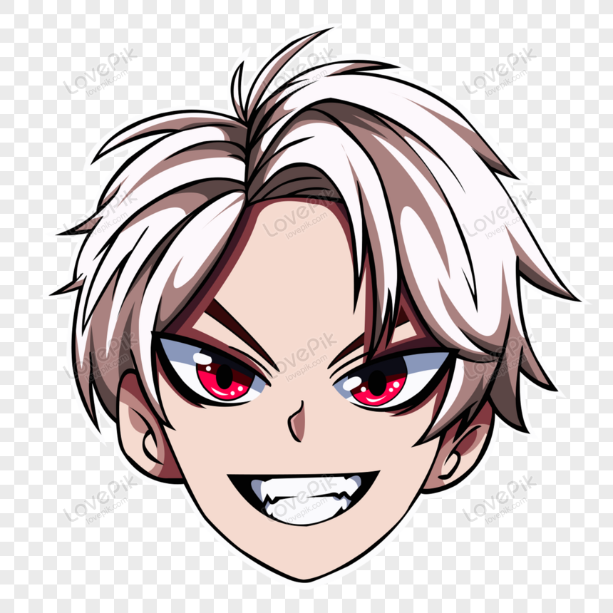 Cartoon Anime Avatar With Red Eyes PNG Image And Clipart Image For Free  Download - Lovepik | 450061288