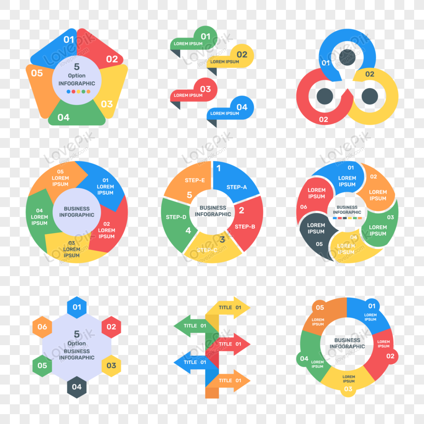 Pack De Iconos Planos De Diagramas Modernos Vector PNG Imágenes Gratis -  Lovepik