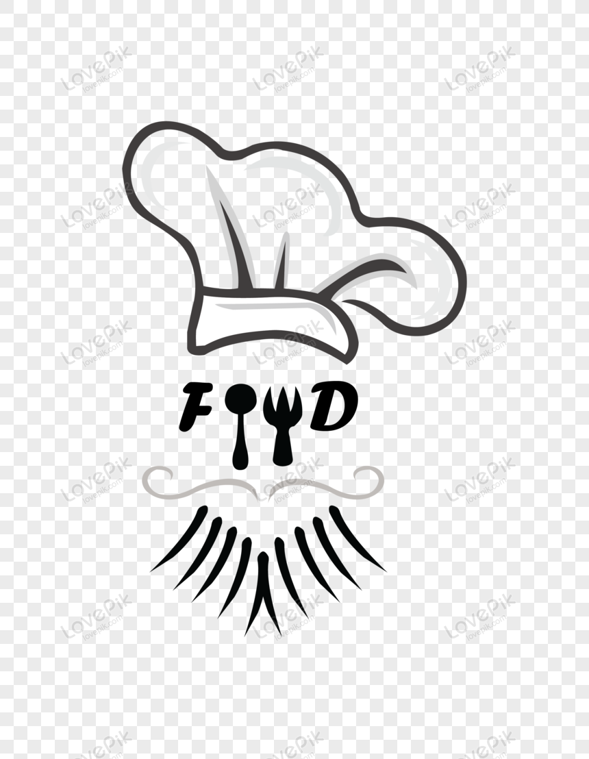 Food Logo Design, chef hat, creative illustration, logo png image free download