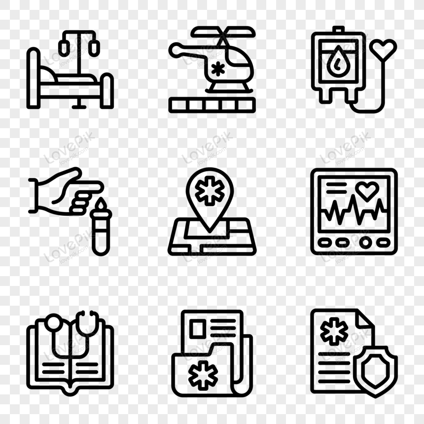 medical technology icons