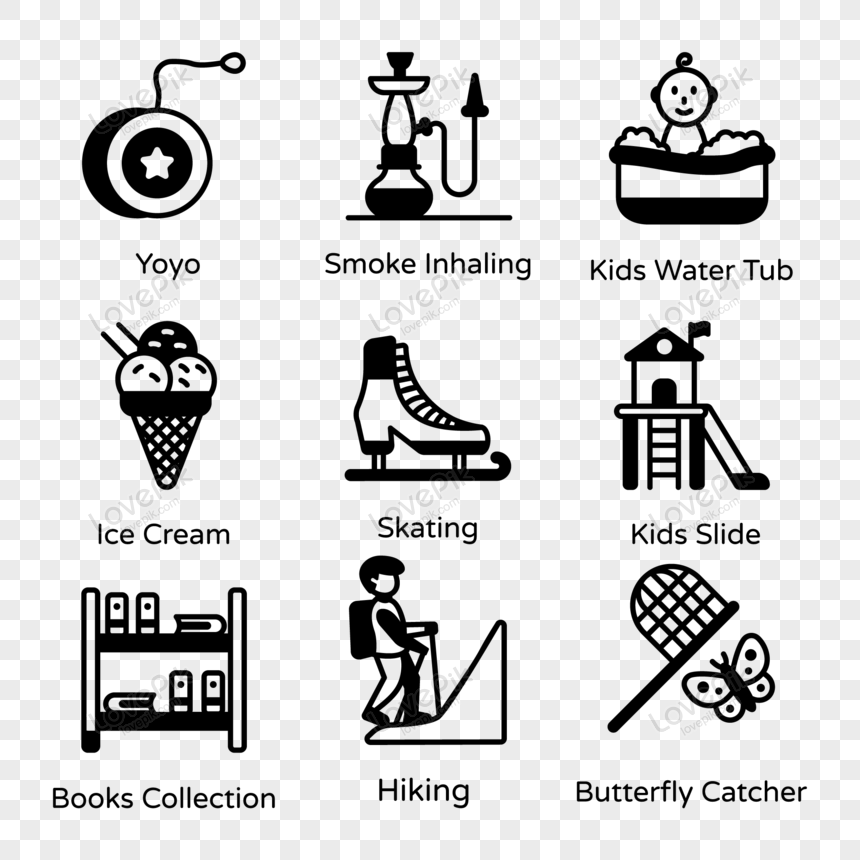 interests and hobbies clipart