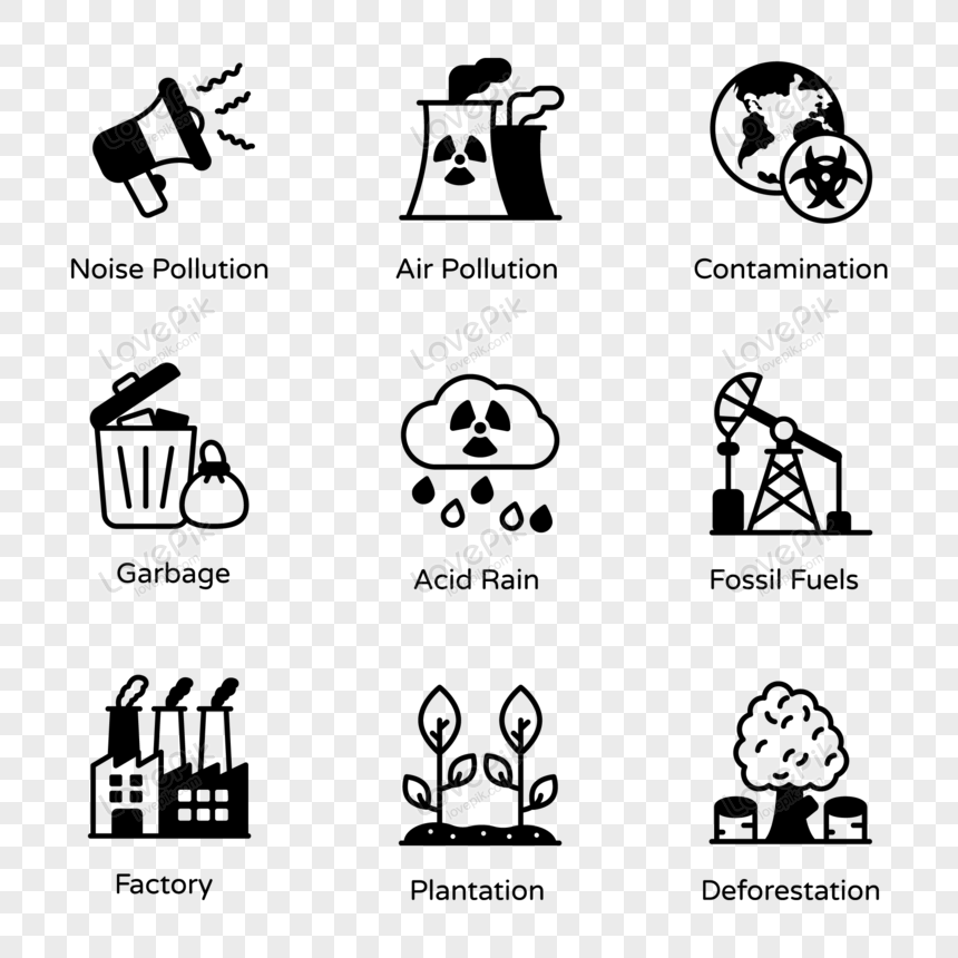 noise pollution clipart black and white