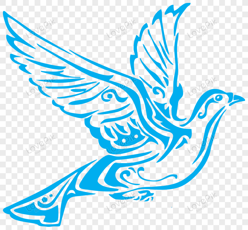 Silueta Azul De Una Ilustración De Vector De águila PNG Imágenes Gratis -  Lovepik