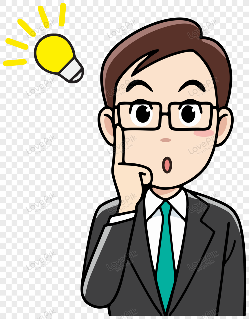 Vector Illustration Of Office Man Who Has Idea Free PNG And Clipart Image  For Free Download - Lovepik | 450064499