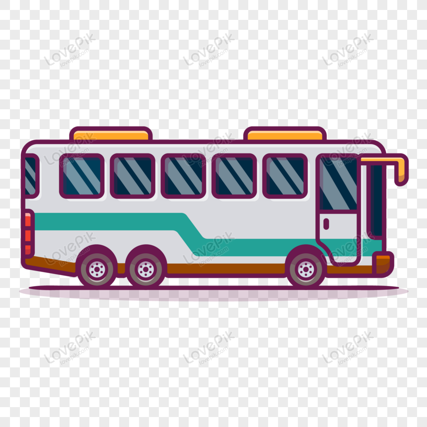 awesome and creative travel bus transport vector illustration , bus vector, creative travel, vector transport png image