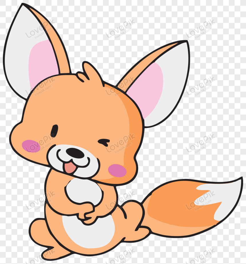 Vector Illustration Of Cute Fox Cartoon PNG White Transparent And Clipart  Image For Free Download - Lovepik | 450065052