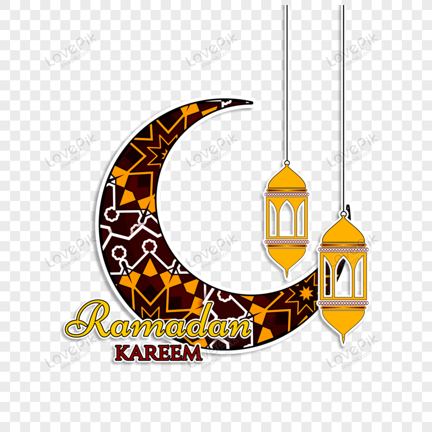 Badge Symbolic Ramadan Kareem Illustration Vector Muslim Editable