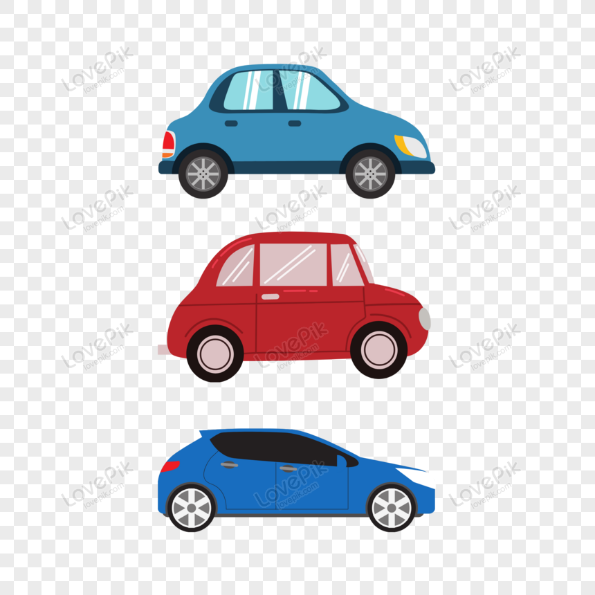 Flat Car Vector Illustration, Editable, Car PNG, Color Cars PNG Hd ...