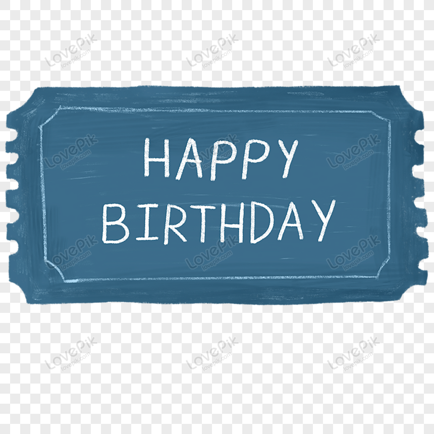 Blue Happy Birthday Lettering Text Banner PNG Image Free Download And  Clipart Image For Free Download - Lovepik | 450068571