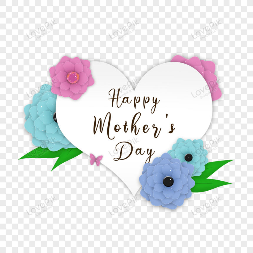 clipart mom day flowers