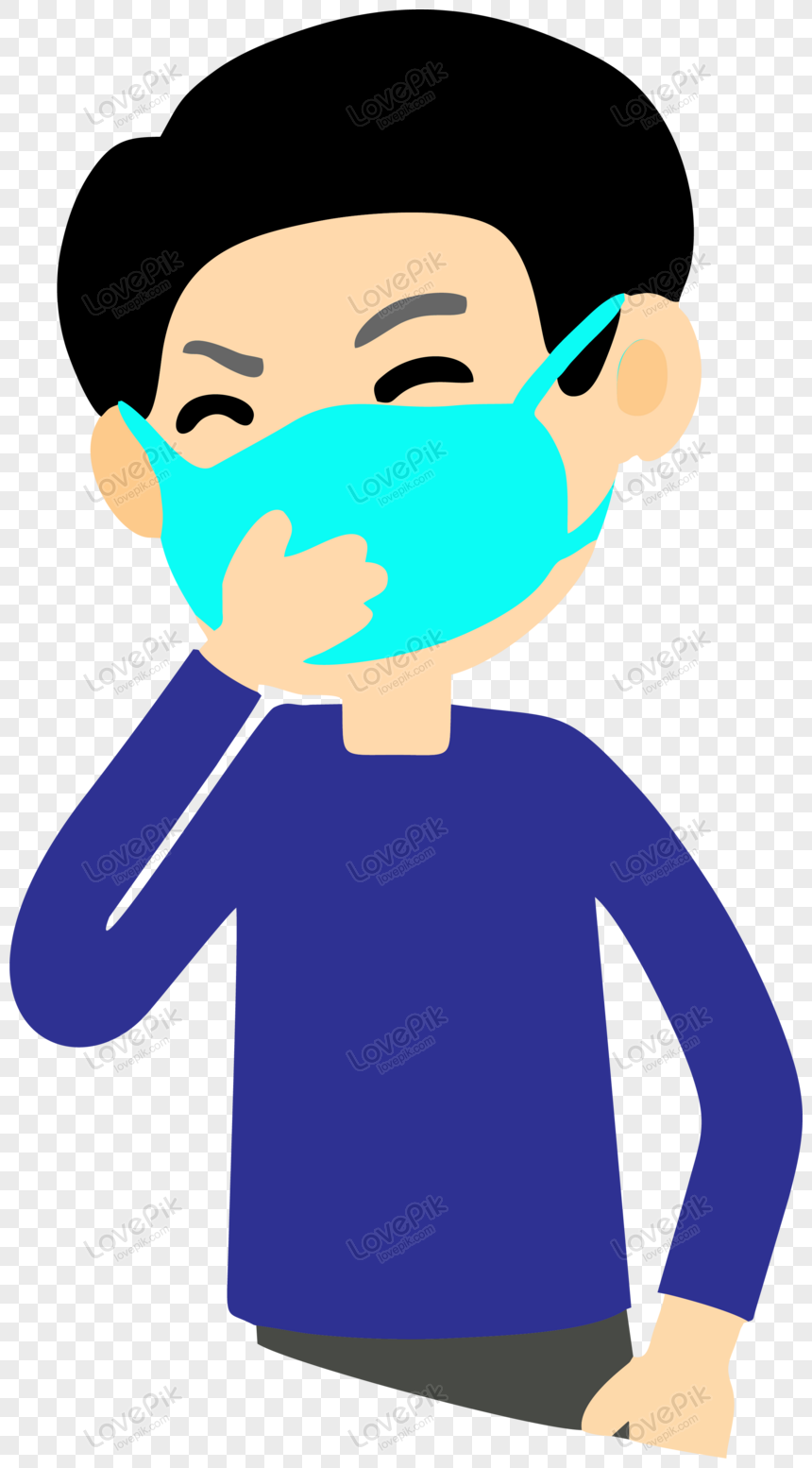 Boy Wearing Medical Mask Vector Illustration Png Image Psd File Free Download Lovepik 450070829