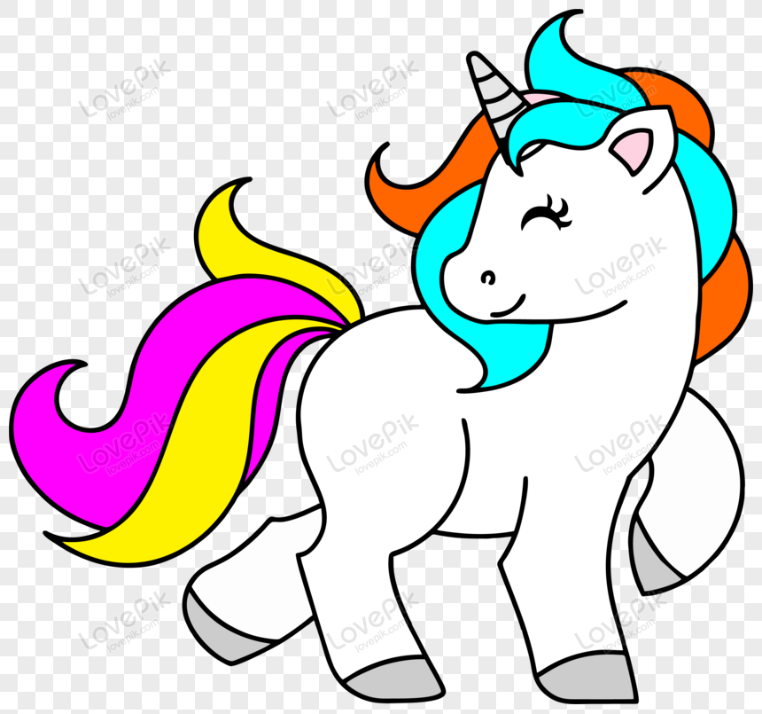 Ilustración De Vector De Unicornios Lindos PNG Imágenes Gratis Lovepik