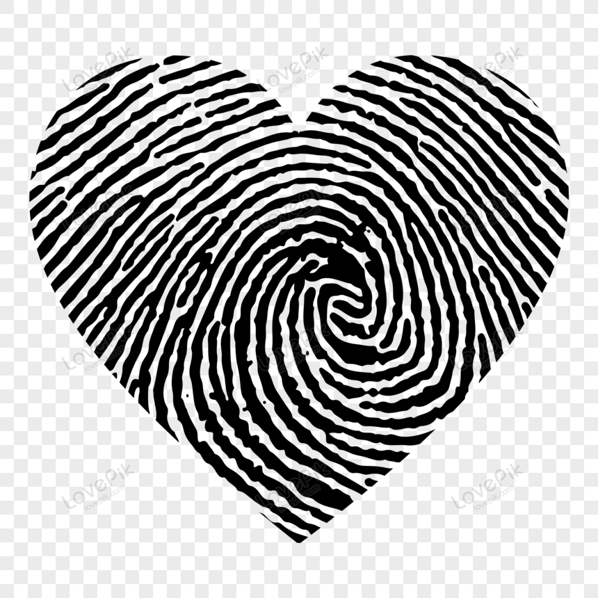 Fingerprint Heart Symbol PNG Free Download And Clipart Image For Free  Download - Lovepik | 450070973