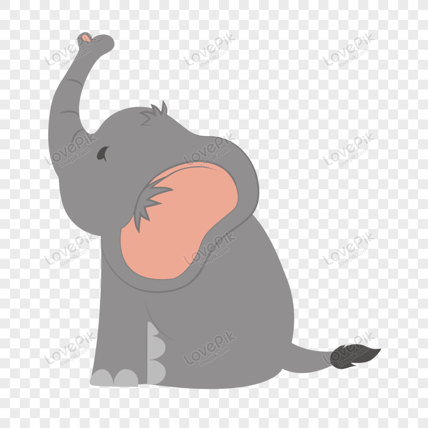Ilustración De Vector De Dibujos Animados Lindo Bebé Elefante PNG Imágenes  Gratis - Lovepik