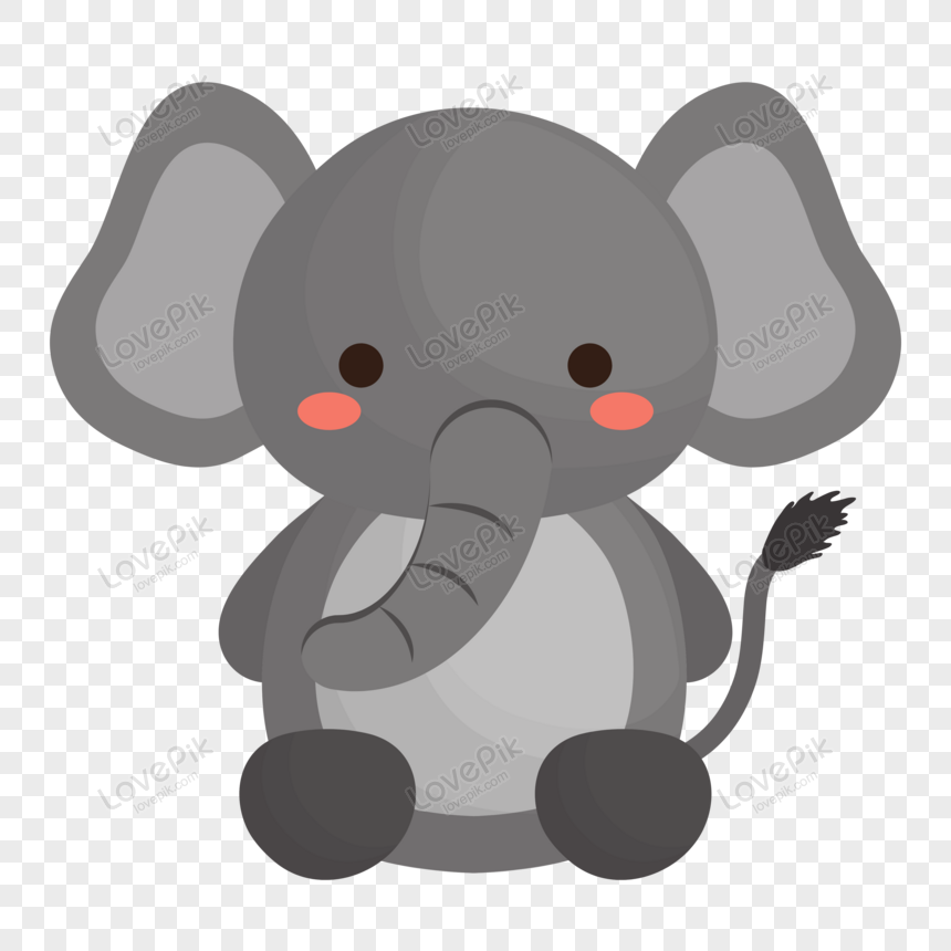 Cartoon Cute Baby Elephant Vector Illustration PNG Transparent Image And  Clipart Image For Free Download - Lovepik | 450071447