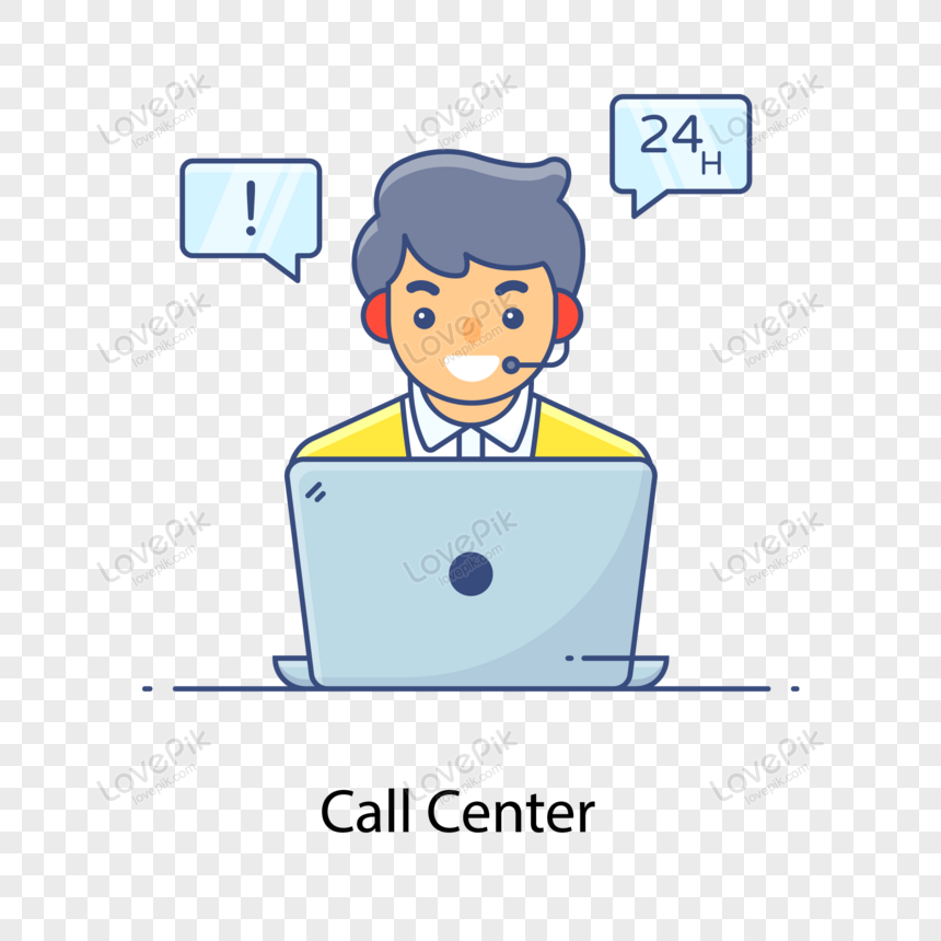call center 3d png