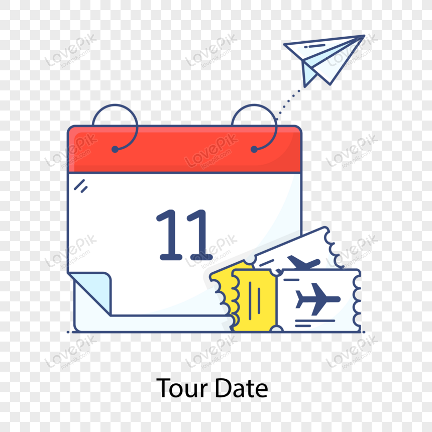 tour date flat outline icon calendar reminder, date, icon, calendar png hd transparent image