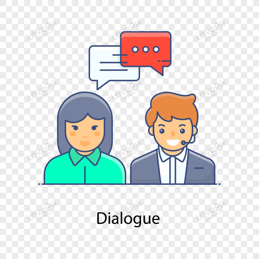 Male And Female With Chat Bubbles Concept Of Dialogue Icon PNG Hd  Transparent Image And Clipart Image For Free Download - Lovepik | 450074754