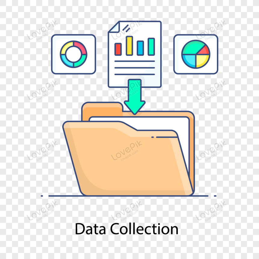 Data Collection Flat Outline Concept Icon Showing Png Image Psd File Free Download Lovepik