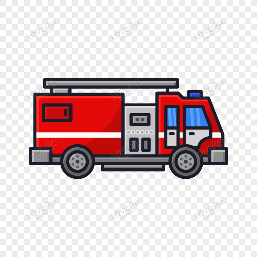 Fire Truck Illustrated In Vector, Engineer, Engineering Logo, Vector Trucks  PNG Free Download And Clipart Image For Free Download - Lovepik