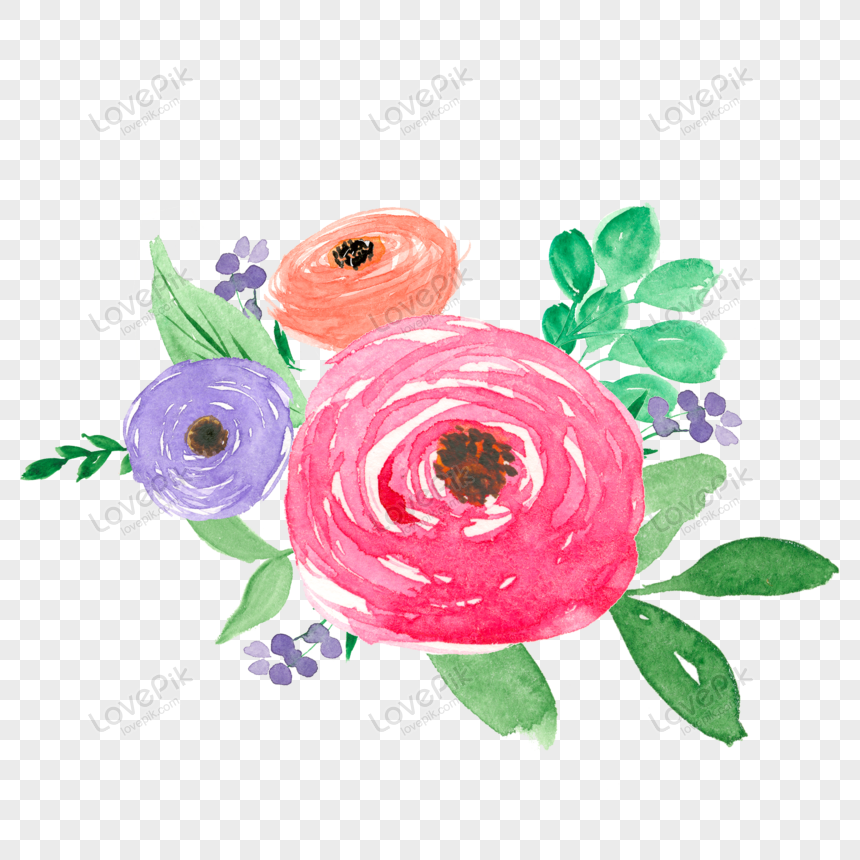 Diseño De Flores De Acuarela PNG Imágenes Gratis - Lovepik