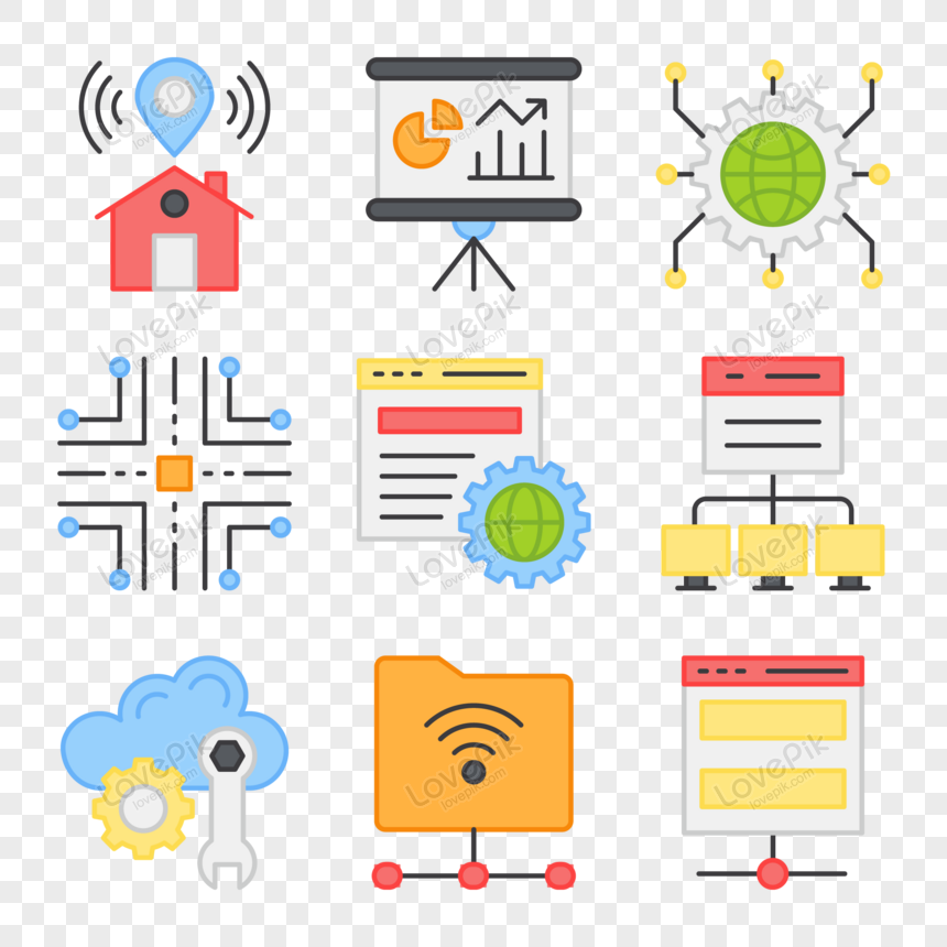 Pack Of Settings Flat Icons PNG Image Free Download And Clipart Image ...