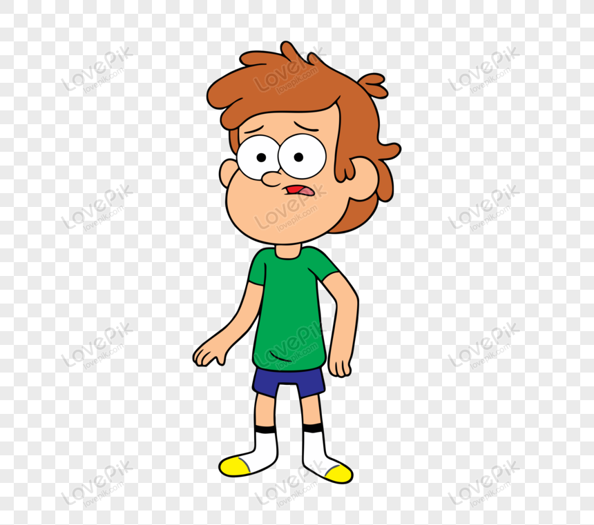 boy confused clipart animated