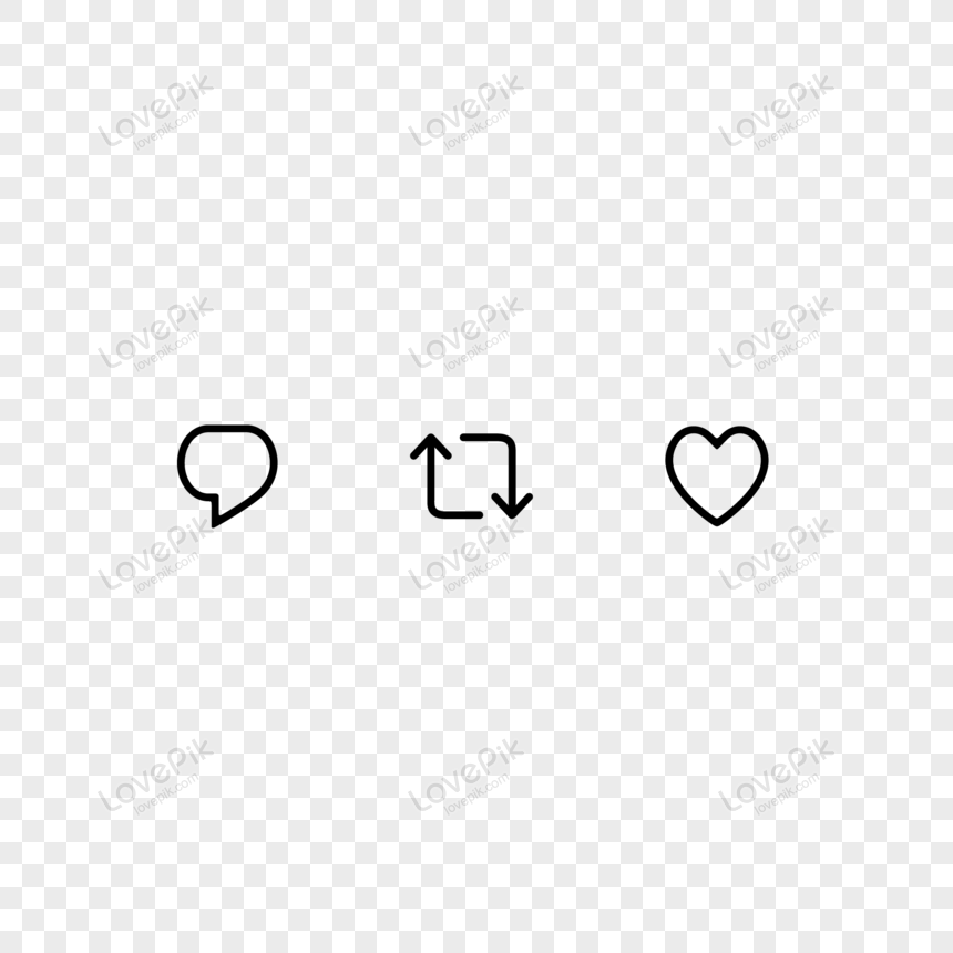 Reply Tweet Retweet and Like Icons, icon, application, like icon png hd transparent image