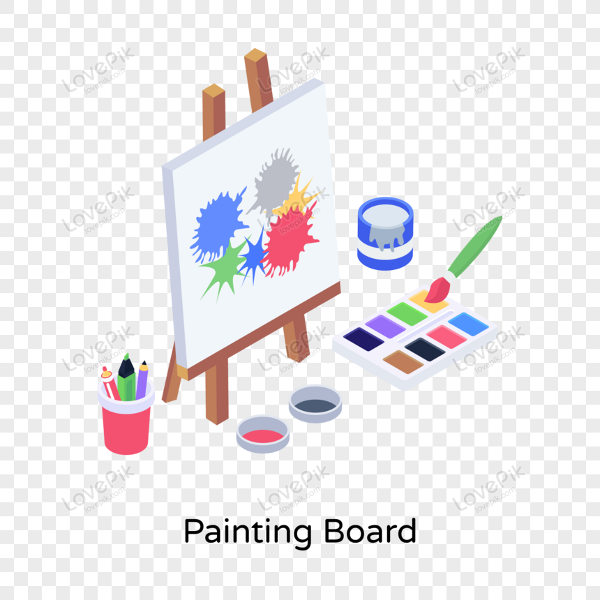 Painting board Illustration 21594618 PNG
