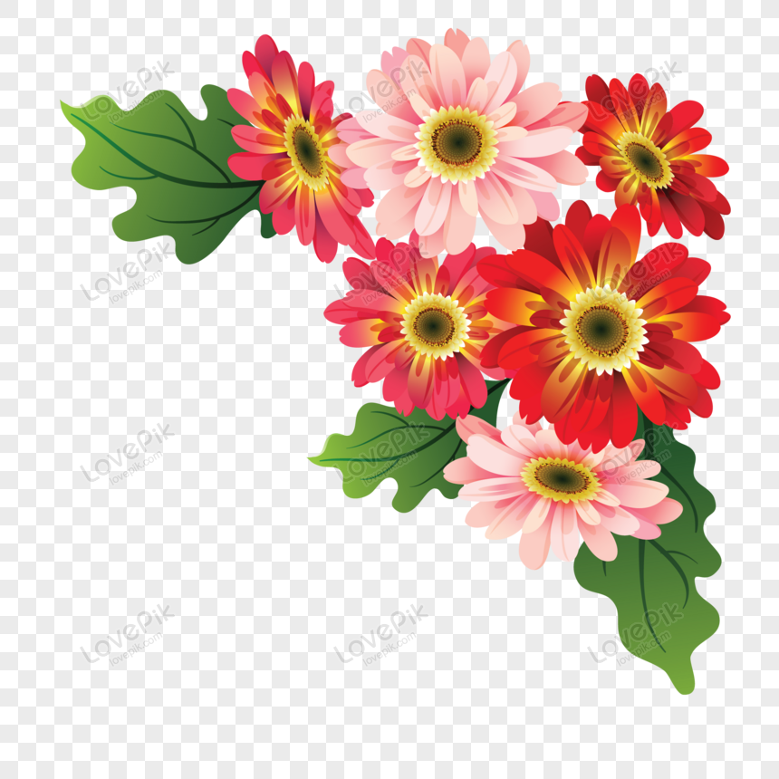 Corner Flower Png Images With