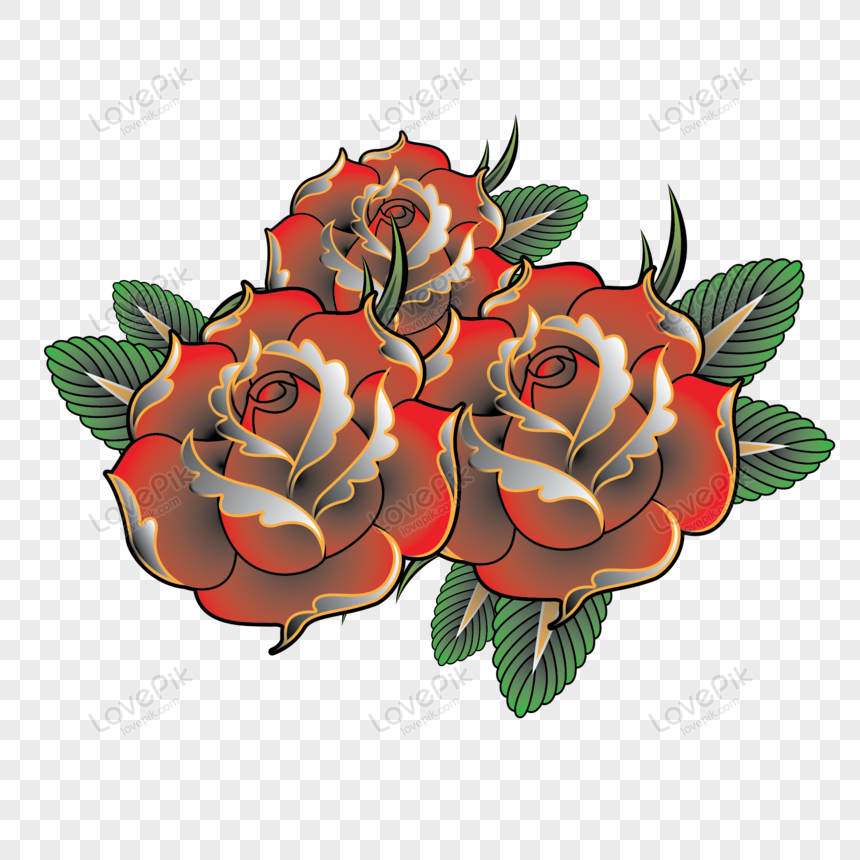 Hermosa Flor De Rosa Vector PNG Imágenes Gratis - Lovepik