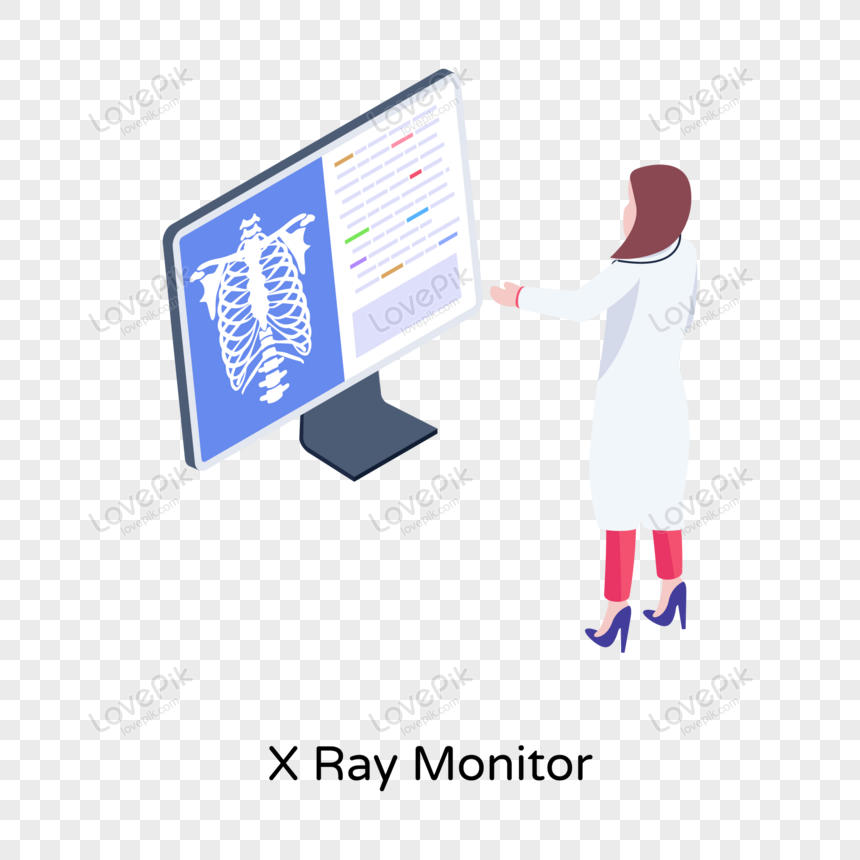 X Ray Monitor Illustration, X-ray, Doctor, Person PNG Transparent Image ...