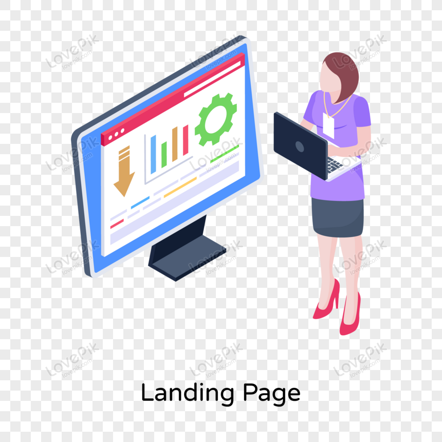 Website Landing Page PNG Images With Transparent Background | Free ...